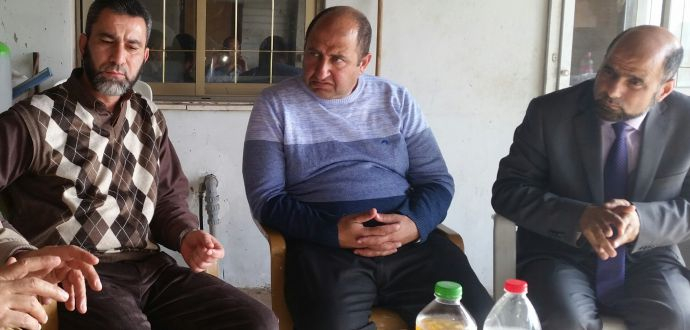 حزب الوفاء والإصلاح يزور الأخ غازي عيسى في كفرقاسم بعد تعرض منزله للهدم